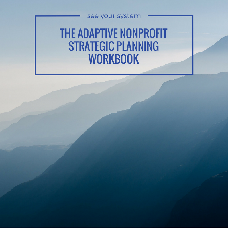 I’m creating a strategic planning workbook for nonprofits
